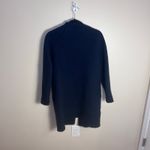 COS  Womens Full Zip Jacket 100% Wool Size 4 Lined Navy Blue Photo 5