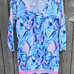 Lilly Pulitzer  Blue and Pink Mini Dress Photo 0