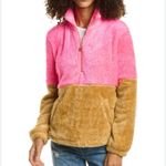 Lilly Pulitzer NWT  Keala Sherpa 1/2 Zip Popover Pink Pockets Size‎ XXL Photo 1