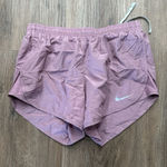 Nike Running Shorts Women's Rose Pink Lined Mesh Side Athletic Wear S Photo 0