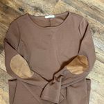 a.gain Brown Long Sleeve Swing Dress Women's Size M Made in USA Photo 4