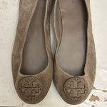 Tory Burch  Minnie Suede Leather Travel Ballet Flat Brown Size 13 Photo 3