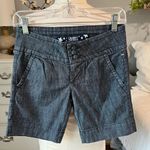 Celebrity Pink  Jeans Shorts Cotton Navy Blue Low Rise Bermuda Womens 1 Chino Photo 6
