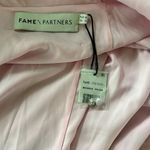 Fame and Partners  size 8 fully lined high slit ruffle neck nwt $448 wrap style Photo 6