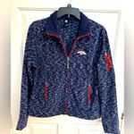 NFL Team Apparel  Denver Broncos Womens Full Zip Up Fleece Jacket Size Large Photo 0