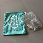 Kendra Scott Daenerys Long Pendant Necklace Rhod Gray Dichroic Glass Photo 12