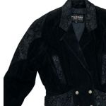 Vintage Wilsons Jacket Womens Sm Black Leather Crop Festival Y2K Western Cowgirl Photo 2