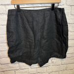J.Jill Women Linen Skort short skirt Black Size 14 petite Photo 0