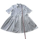 Madewell  Button-Front Mini Shirtdress In Poplin Size S Photo 2