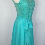 Handmade Mint Green Blue Lace Chiffon Short Mini A Photo 6