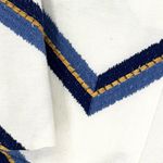 Paperwhite Chevron Open Jacket White Blue Gold Size 4 Photo 6