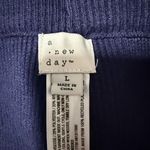 A New Day size large women’s Navy wide leg sweater knit Pants Photo 2