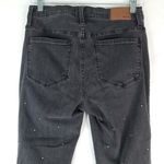 Madewell Jeans Womens 28 Black Scattered Metallic Dot Cali Demi Boot K2484 Photo 3