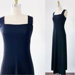 vintage • 70s black maxi dress gown Fred Rothschild sleeveless a Photo 5