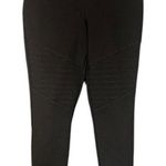 One by Chapter One Black Moto Stretch Dressy Skinny Ankle Leggings Women Sz M Size M Photo 0