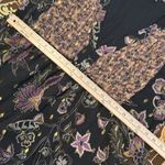 ZARA  FLORAL PEASANT DRESS WITH GOLD ACCENTS SZ: L Photo 7