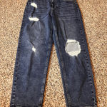 Indigo Rein  Distressed Jeans Size 11 Juniors High Waisted Denim Dark‎ Wash Photo 0