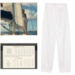 💕DOEN💕 Louvre Pant ~ High Waisted Pleated Ankle Pants Salt White 8 NWT Photo 10