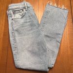 AGOLDE  Merrel High-Rise Raw Hem Low Stretch Straight Denim Jeans Size 26‎ Photo 12