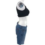 Guess (32) Women's Y2K Blue Medium Wash Cut Off Bermuda Jean Shorts Denim Photo 4