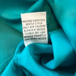 Joanna Vintage Teal Short Sleeve Button Down Shirt Small Photo 4