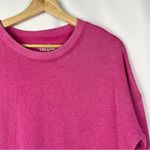 Time And Tru  Hot Pink Relaxed Fit Crewneck Sweatshirt M Photo 3