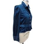 INC International Concepts Cotton Velvet Jacket Jewel Sapphire Blue Sz XL Photo 1