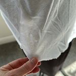 Frank & Eileen Tee Lab SS White Wide Vneck, 100% Cotton, Like New, Made in USA Photo 3