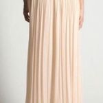 French Connection Shelby Summer Maxi Dress in Swansdown Light Pink Pleated NWT Photo 3