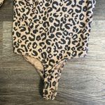 Abercrombie & Fitch Soft A & F Cozy Leopard Print Long Sleeved Bodysuit Small Photo 4