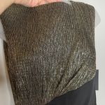 Enfocus Studio Gold Shimmer Bodice Sleeveless Ruched Dress Photo 2