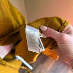 Madewell  wrap maxi linen blend Mustard Wrap Dress Photo 7