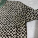 J.Crew 100% Silk Button Front
Blouse Whimsical Blue Green
Gold Size 8 Photo 8