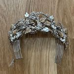 New Maria elena headpiece crystal champagne comb Photo 1