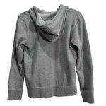 Life is Good Zip Up Hoodie Gray Pink Relaxed Fit Womans XS Heart Design Sweater Photo 5