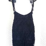 Harper Navy blue backless lace semi formal dress Crochet Women’s Size S Small Photo 2