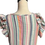 Emery Rose Women's Linen Blend Ruffle Shift Dress Sz 1XL Summer Boho Festival Pink Photo 3