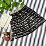 Anthropologie Floreat Charente Rainbow Striped Black Lace A-Line Skirt Size 6 Photo 0