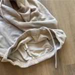 Wide leg maternity drawstring pants in oatmeal Size undefined Photo 4