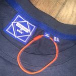 Superdry  logo tee blue fuzzy tee L blue nwot women’s casual streetwear spring Photo 3