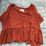 Urban Outfitters  Rust Ruffle Tee Photo 0