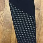 Zyia Active Womens 8 10 Athletic Athleisure Black Silver Polka Dot Leggings Photo 4