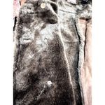 Camera Collection Brown Leather Coat Faux Fur Lined XL Photo 8