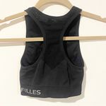 Avec Les Filles  Size XS Black Stretchy Sports Bra Cropped Sleeveless Photo 4