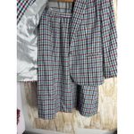Leslie Fay  Personal Skirt Suit Size 8 Plaid Check‎ WOOL-BLEND Vintage Blazer Photo 2