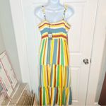 Hell Bunny  Sunshine And Lollipops Maxi Dress Colorful Tiered Maxi Sundress XL Photo 7