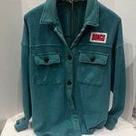 Bongo  Teal Fleece Shirt Jacket Photo 0