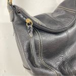The Sak  Black Leather Hobo Style Crossbody Handbag Purse Bag Boho Photo 1