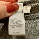 J.Jill Women’s Gray Sweater M | Silk Blend | Pinstripe Side Insets | Soft Knit Size M Photo 9