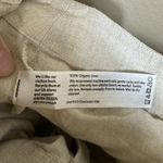 Eileen Fisher 100% Organic Linen Cream Wide Leg Trouser Pants Size L Lagenlook Photo 11